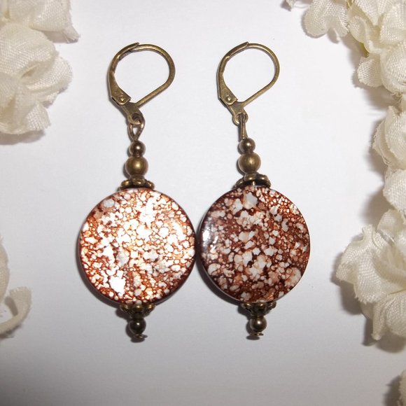 Earring, Brown Earring, Earring, Boho Earring, Earring, Earring, Earring, 8075 - Picture 2 of 8